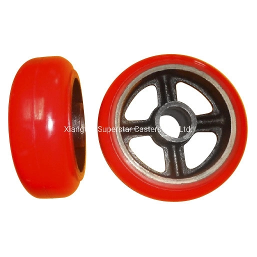 8 Inch Industrial Polyurethane Cast Iron Core Wheels and Caster