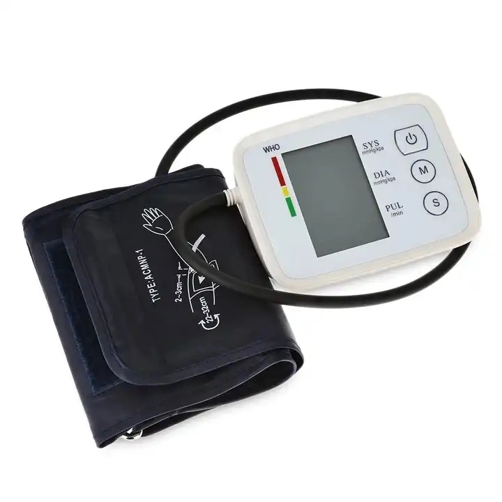 Populaire CE Wholesale/Supplier Machine médicale numérique automatique électronique Moniteur de pression artérielle du bras supérieur Sphygmomanomètre avec brassard vocal OEM.