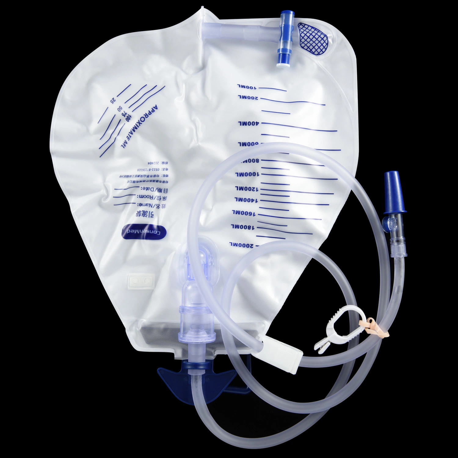 Eo Sterilize Medical Grade PVC Disposable Sterile Pear-Shape Luxury Urine Bag