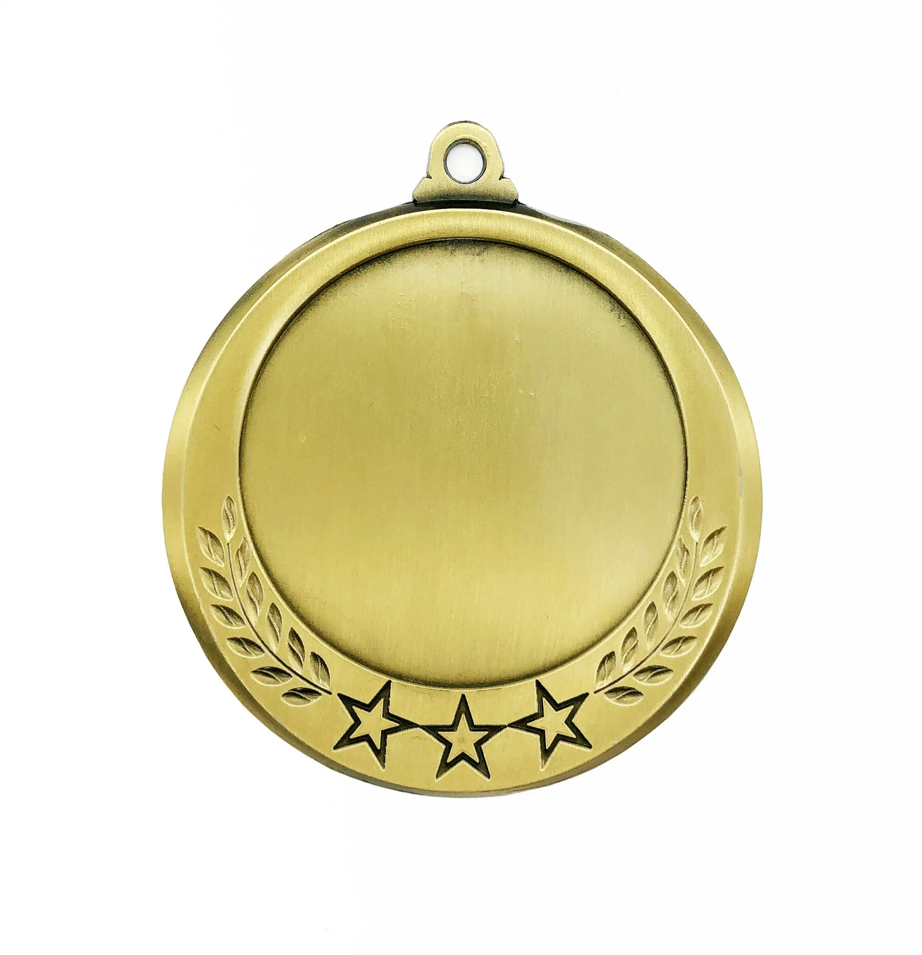 Antique Bronze Blank Public Medal by Zinc Alloy Metal with Various Insert Sticker or Printing for Promotional Sport