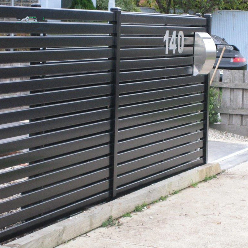 Factory Manufacture Metal Slat Railing Gate/ Steel Railing Gate/ Aluminum Slat Railing Gate, Security Railing Gate