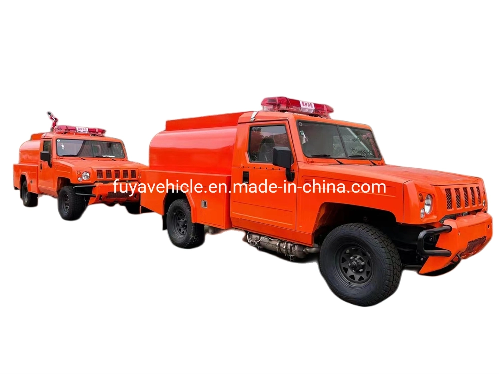 Chinese Brand 4WD off Road Automatic Oil or Gasoline 4X4 Pickup Forest Fire Truck for Sale