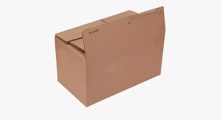 Nueva caja corrugada impresa a medida caja de papel de cremallera abierta