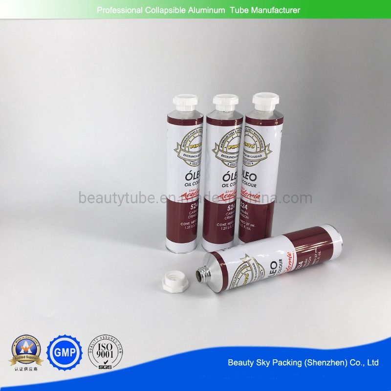 Watercolor Packaging Offset Printing Max 6 Colors Squeeze Aluminum Tubes