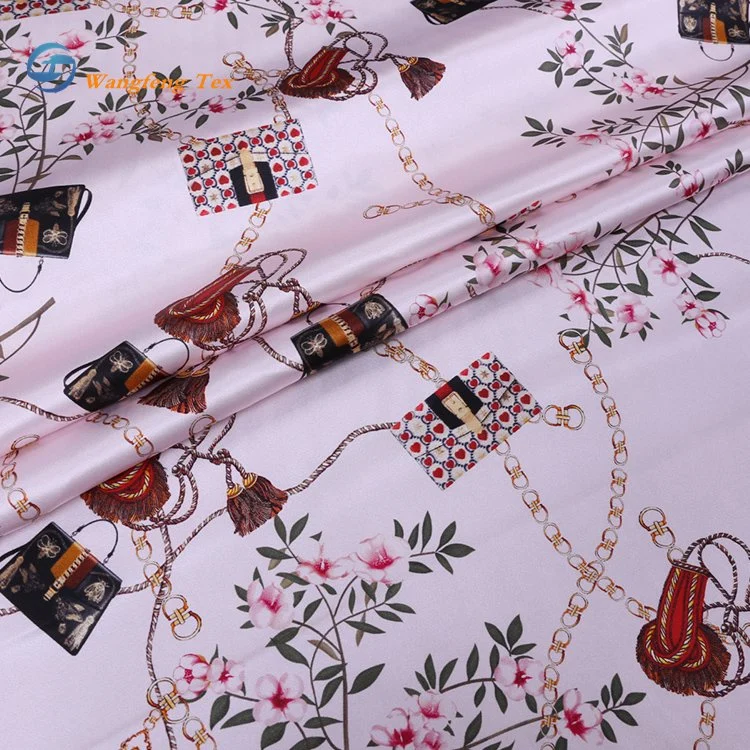 Wholesale Hot Sale Silk Printed Satin Silk Charmeuse Fabric for Curtain