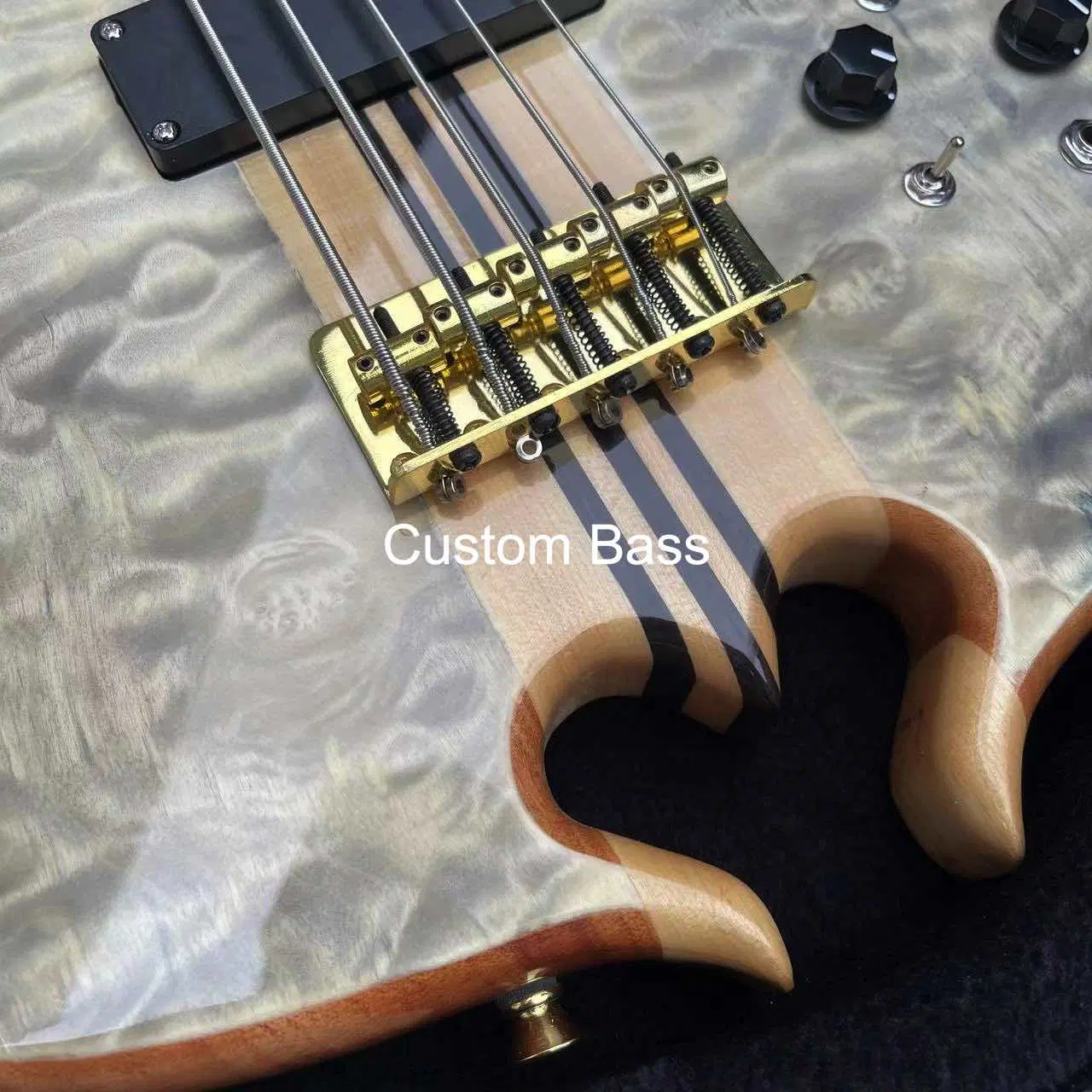 Custom 5 Strings Bass, Electric Guitar, Acoustic Guitar, Solid Wood Guitar