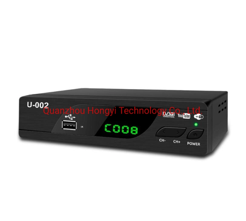 Venda por grosso DVB T2 MPEG4 H. 264 Receptor Terrestre Full HD digital USB DVB-T2 Set Top Box
