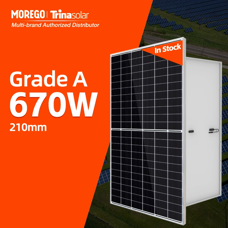 Trina Solar الرأس 210 مم سوبر القدرة 650W 655W 660 واط 665 واط لوحات الطاقة الشمسية بقدرة 670 واط