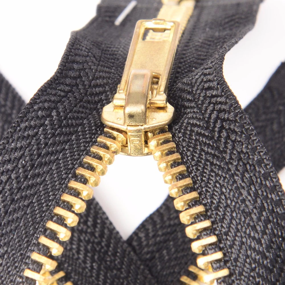 No. 5 5# O/E Golden Teeth Brass Zipper Metal Zipper