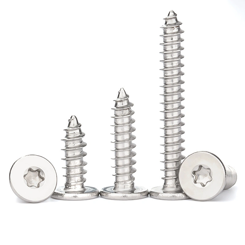 Wholesale/Supplier Stainless Steel Large Flat Head Plum Blossom Groove Machine Self-Tapping Screw