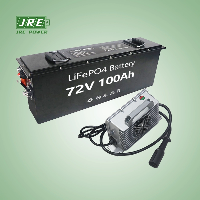 72V100ah Li-ion Deep Cycle UPS Electric Vehicle Battery Pack with Power Supply