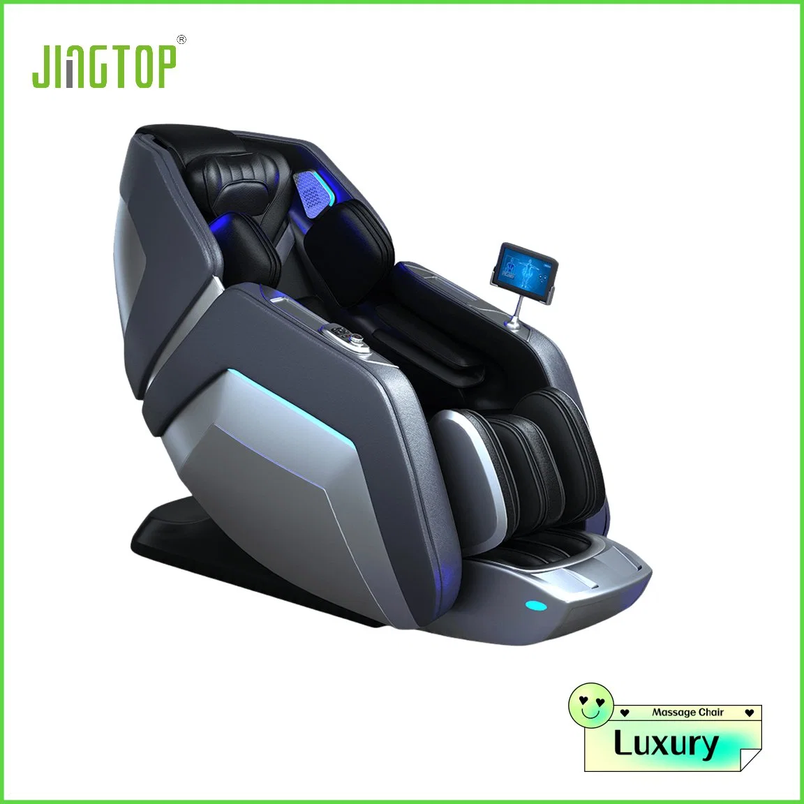 Jingtop Factory Direct 3D 4D نمط جديد بلا خطورة HiFi كرسي تدليك إمالة الموسيقى