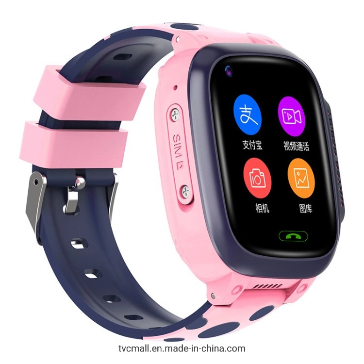 S95H 1,33" en la pantalla del teléfono 4G de los niños Smartwatch Videollamadas Tracker GPS Los niños miran para adolescentes estudiantes - Rosa