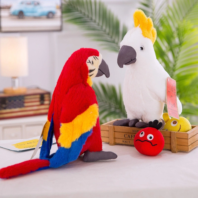 Bird Parrot Plush Atacado fábrica de ODM Children Stuffed Toys