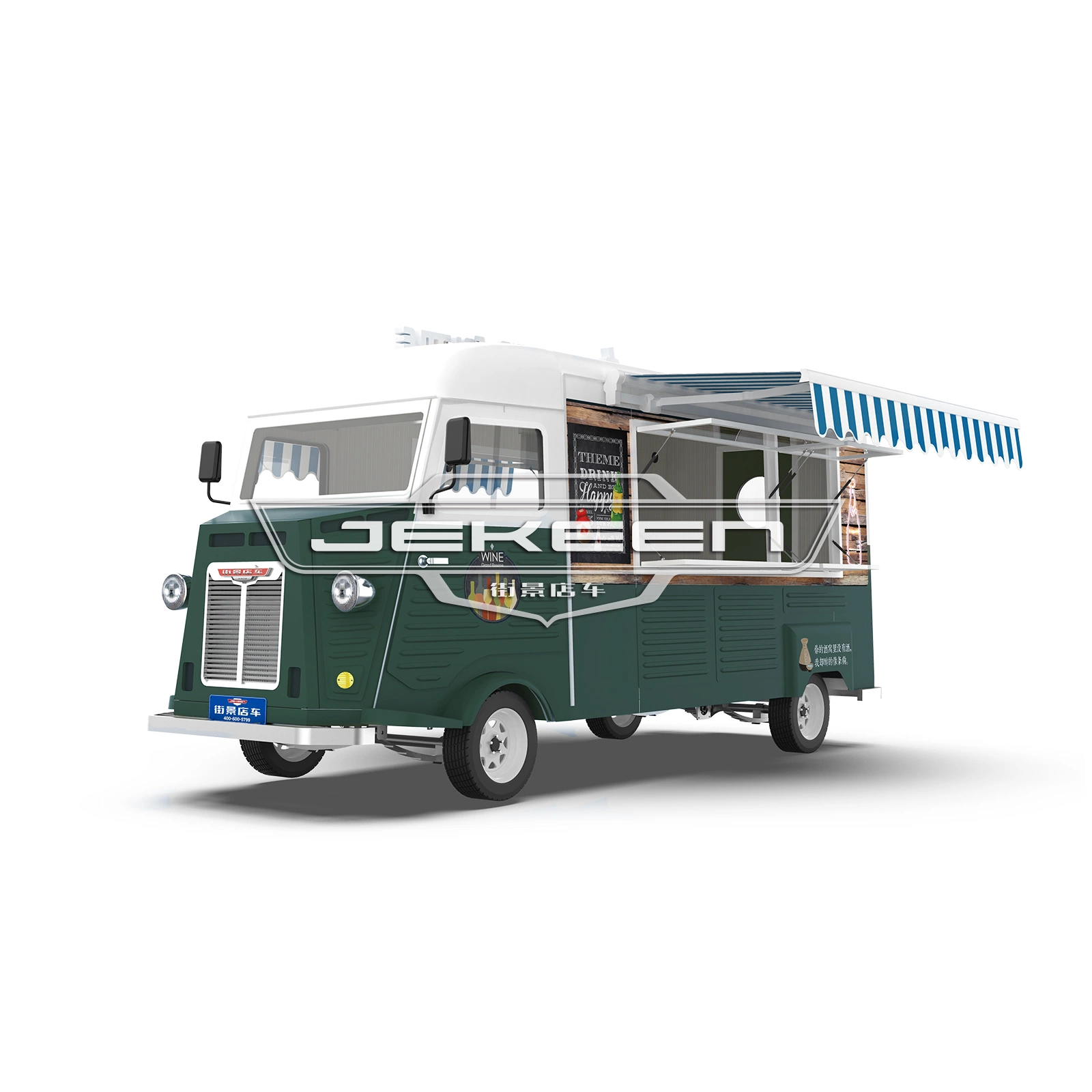 Jekeen Elektro-Food-Truck mit Fast Food Service und Snack Maschinenbarton