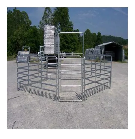 Galvanizado para uso intensivo del Panel de puerta de ganado Maquinaria agrícola ganado valla metálica de la Ronda de caballos de los paneles de astilleros Corral valla
