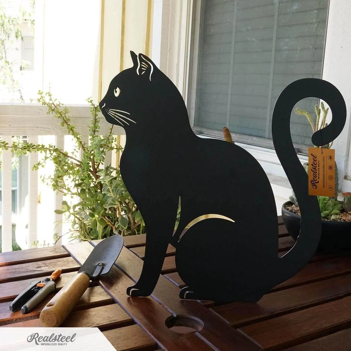 Tout à fait cadeau pour maman beau jardin décoratif pieu métal Chat noir décor de jardin, Halloween décorations d'extérieur, yard et piquets de pelouse, acier jardin Art