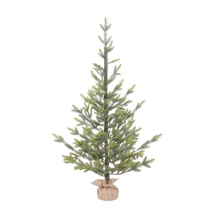 Xmas Tree Desktop Decor Pine Cone Árvore de Natal para festa Fornecer decoração de festas em casa 3FT Bicolor artificial PE Table Christmas Árvore