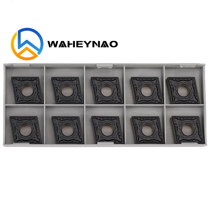 Waheynao 10pcs Cnmg inserto de carburo de tungsteno de carburo Inserciones de giro de torno CNC