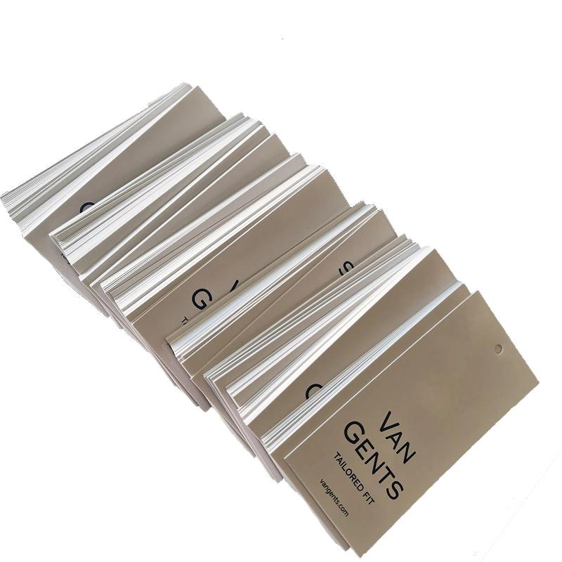 Custom Garment Hang Paper Tag Labels and Hangtags Price Tags for Clothes Garment Clothing Hang Tags