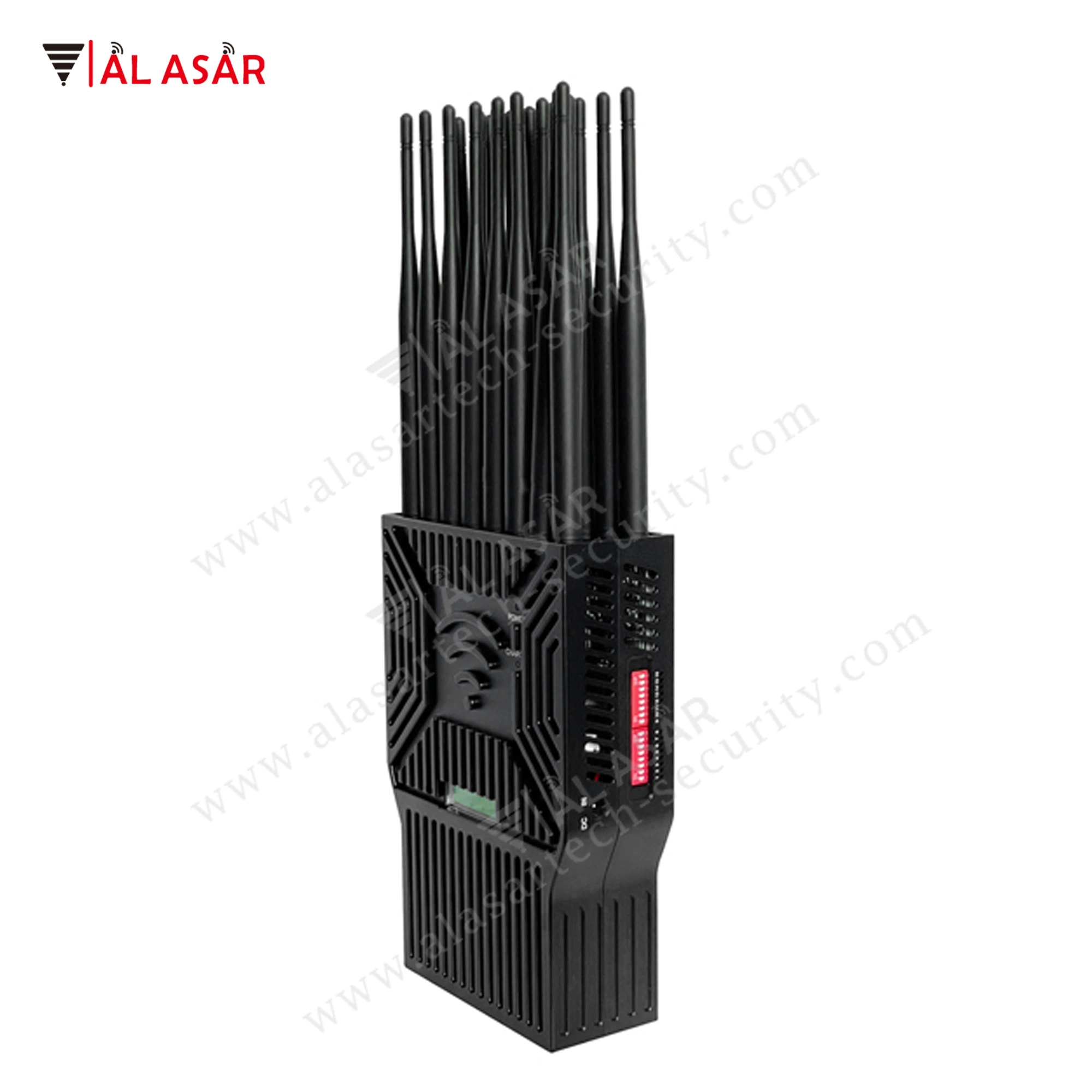 21 антенны корпус из алюминиевого сплава Ручное 5 г Cellphone Signal Jammer