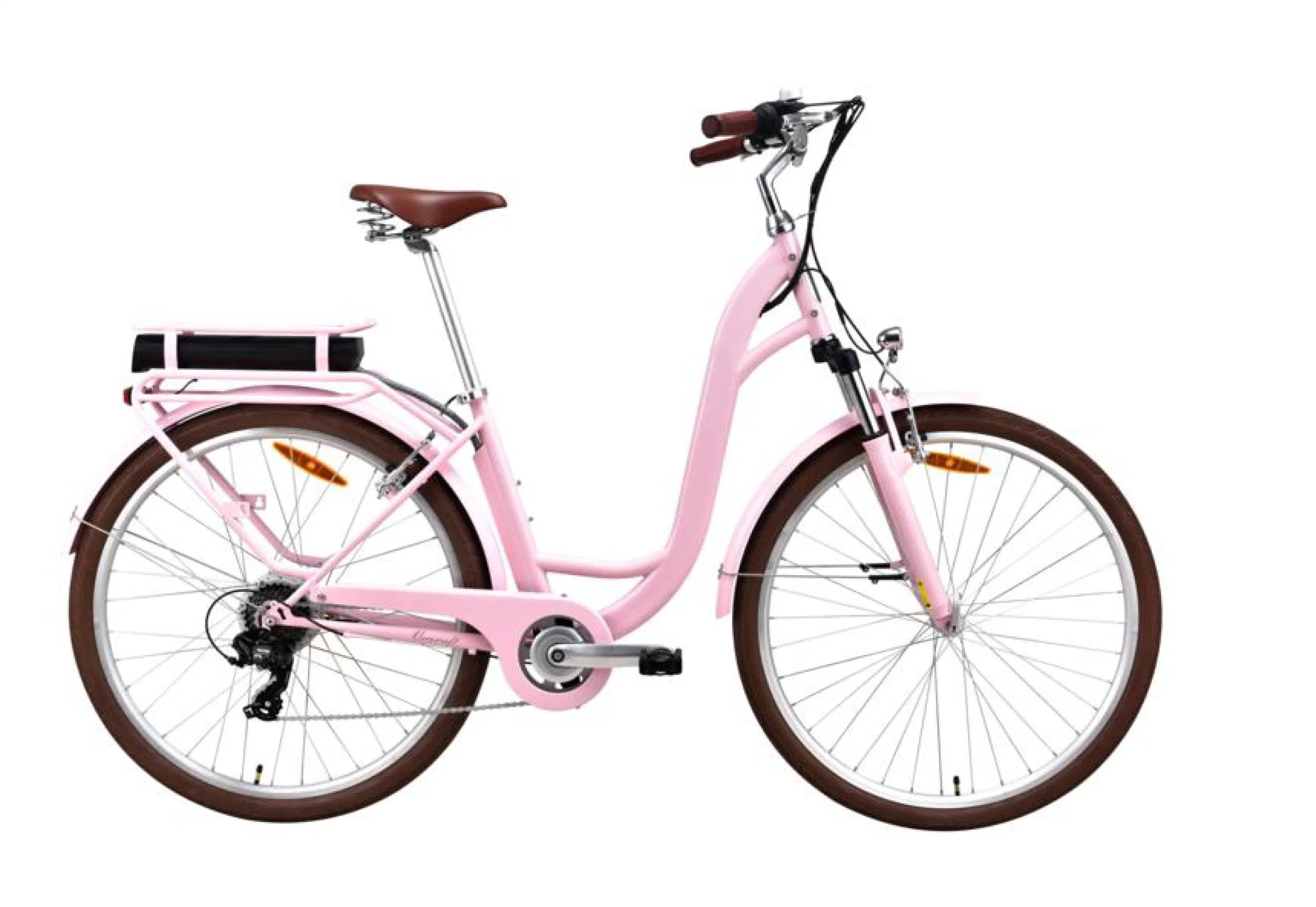 Brushless Motor Lithium Battery Electric City Bike with Disc Brake