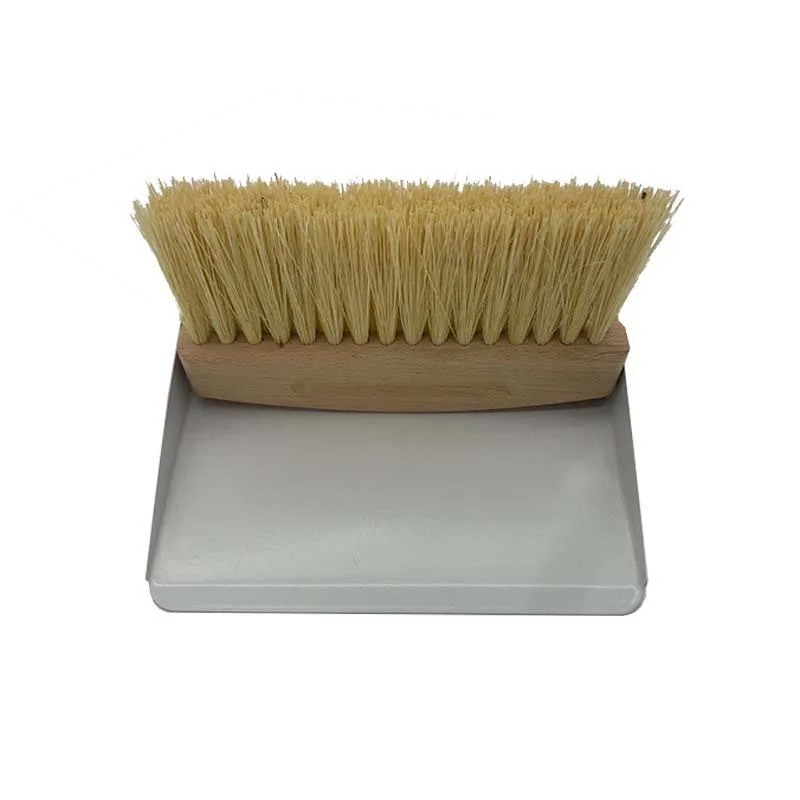 Holzpinsel Tischtastatur Tragbare Staubreinigung Bamboo Mini Besen Dustpan und Pinsel Set