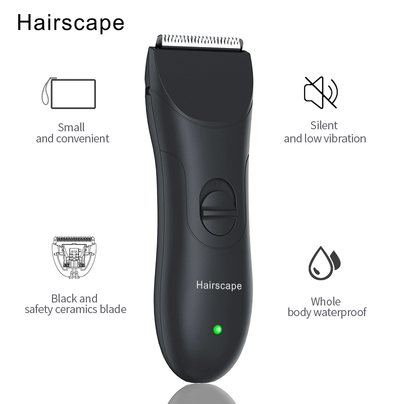 Waterproof Electric Hairscape Groin Hair Shaving Machine Rechargeable Professional Body Hair Trimmer for Man