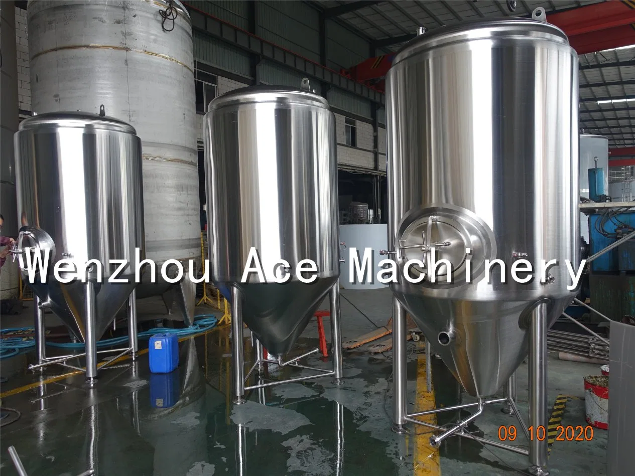 Price 1000L Craft Beer Fermenter Conical Fermentation Tank Cooling Jacket Fermenting Vessel Brewery Complete Brewing Equipment Factory