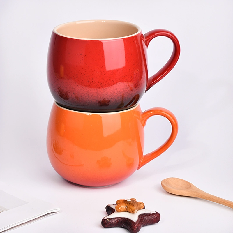 Promoción de alta calidad elegante Mate brillante Multi-coloreado Café de cerámica personalizada Taza para regalo