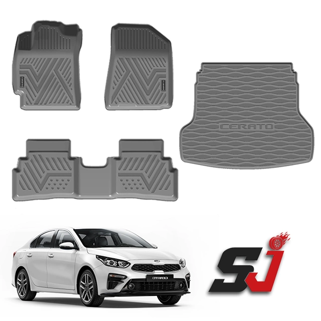 Guangzhou de haute qualité en usine personnalisée le tapis de sol souple noir voiture étanche pour tapis de sol Auto 2019 Cerato