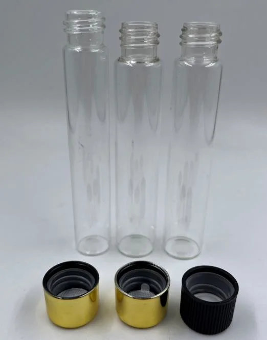 Custom 116mm 125mm King Size Pre Verpackung gerollte Tube mit Logo CRC Glasrohr Kindersichere Glasfläschchen mit Cr Deckel