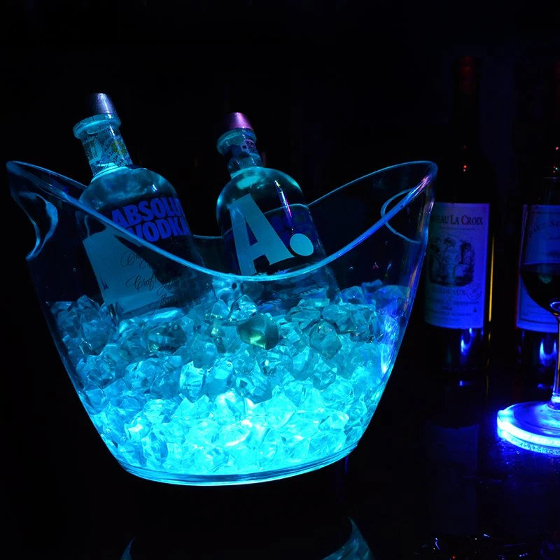 4L Capacity RGB Color Change LED Ice Bucket Festival Lights for Party