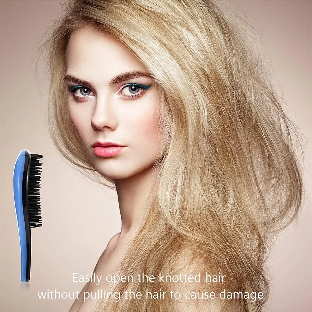 Manufactory Hot Selling Anti-Static Massage Tangle Detangle Hair Brush for Natural Wavy Curly Coily Wet Dry Oil Thick Straight Long Hair
