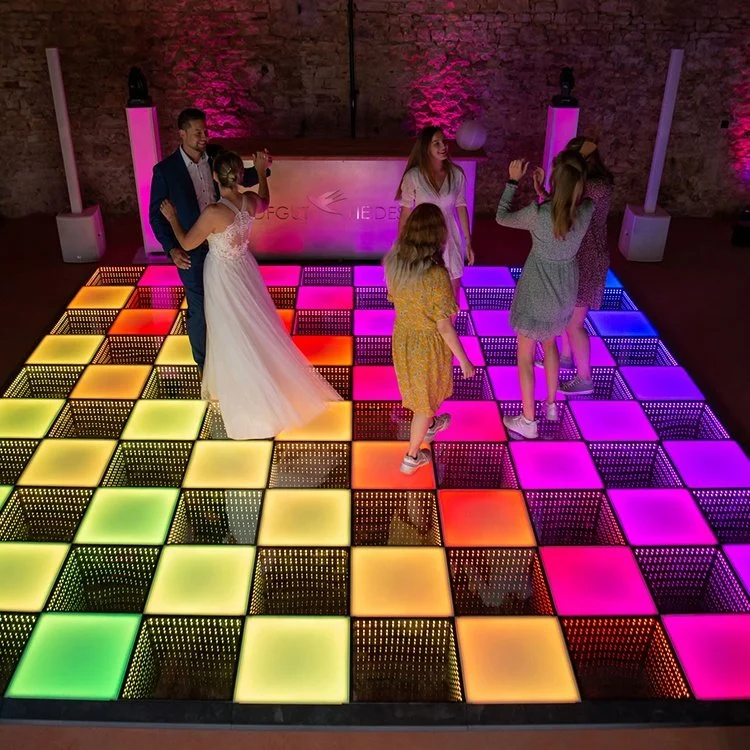 RGB Fernbedienung LED Licht Spiegel Glas Bühne Tanzfläche Beleuchten Sie LED Tanzfläche für Party