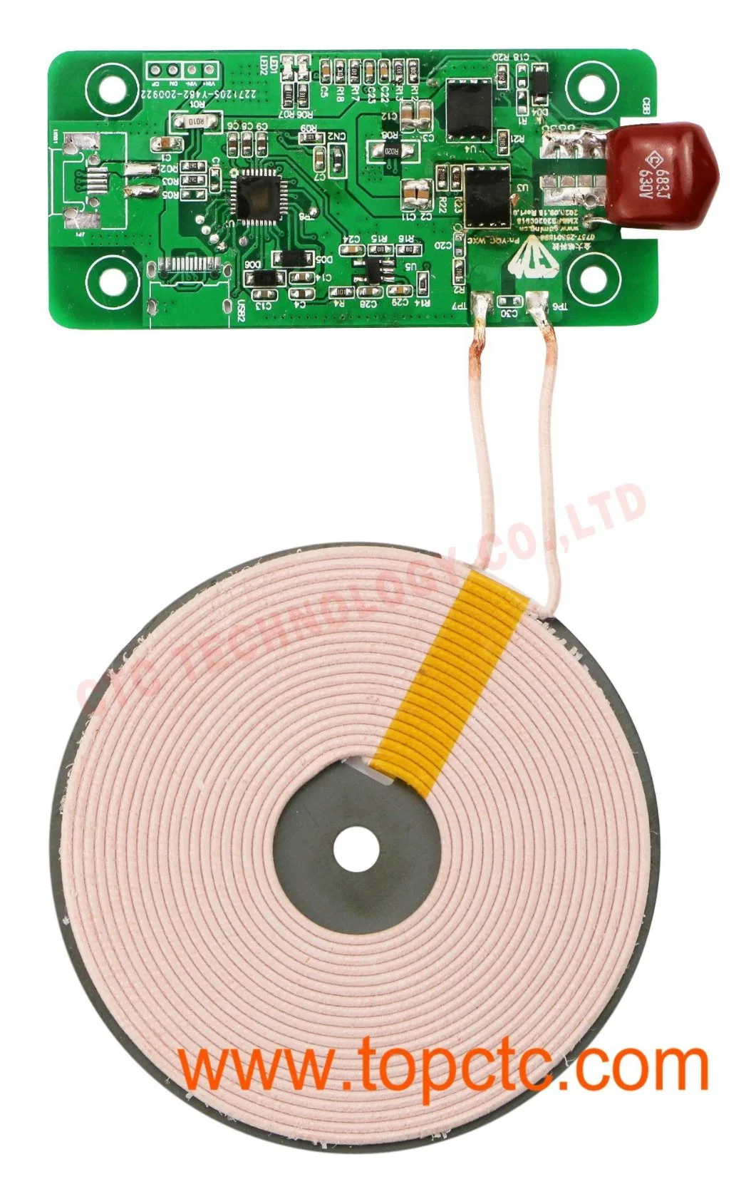 7-18mm charging distance 5W wireless charger coil module factory PCBA G1C01T005A04AN