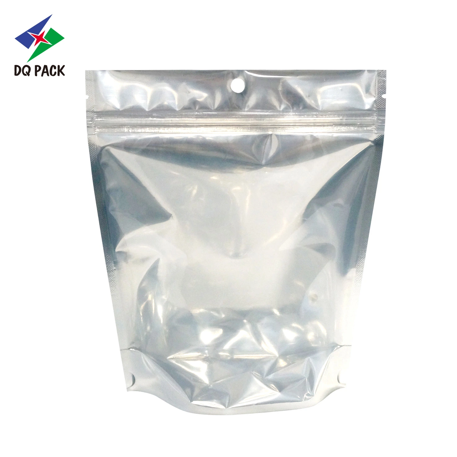 Dq Pack Custom Printed Ziplock Pouch Custom Logo Mylar Bag Stand up Zipper Pouch with Window for Foot Mask Packaging