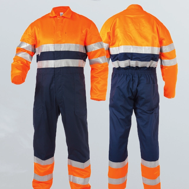 Le pétrole et gaz Coverall uniformes bleu Workwear Pantalon Pantalon réfléchissant les vêtements de travail