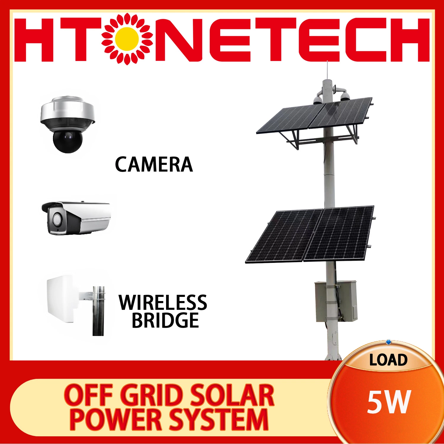 Photovoltaik off Grid Solar System Last 5W Haushalt Outdoor Industrie Farm Ranch Energie Energie Energie Kundenspezifischer Hersteller Preis