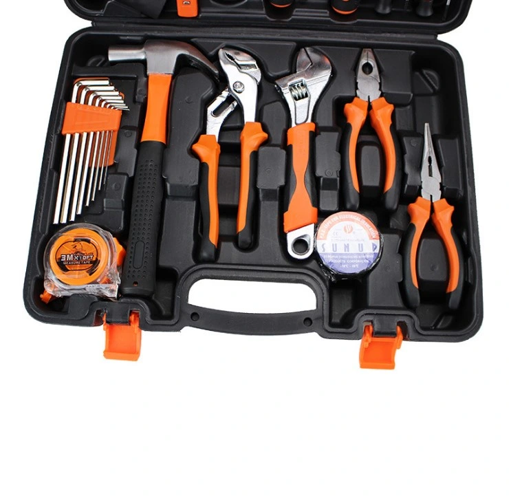 Household Tool Set 38 PCS Hardware Tool Set Multi-Functional Combination of Tools Hammers Pliers Saws Screwdrivers Wrenches