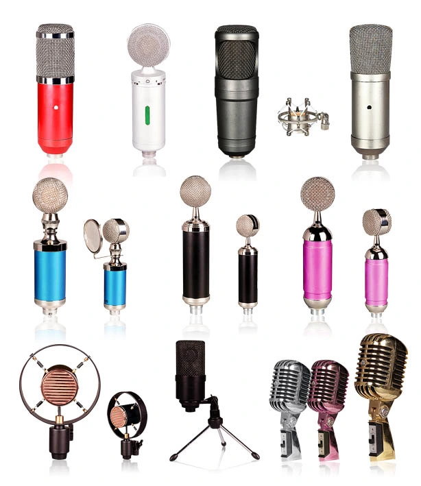 Professional Wire Wireless Dynamic Microphone/Handheld Headset Microphone/VHF UHF Recording Microphone