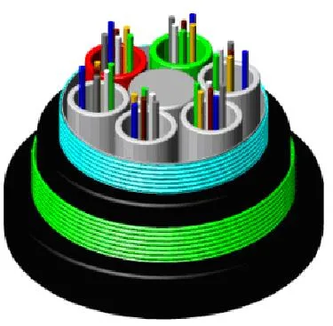 Manufacture 72 Core Fiber Optic Cable GYTA53 24 Optical Double Jackets Dual Armoring Duct