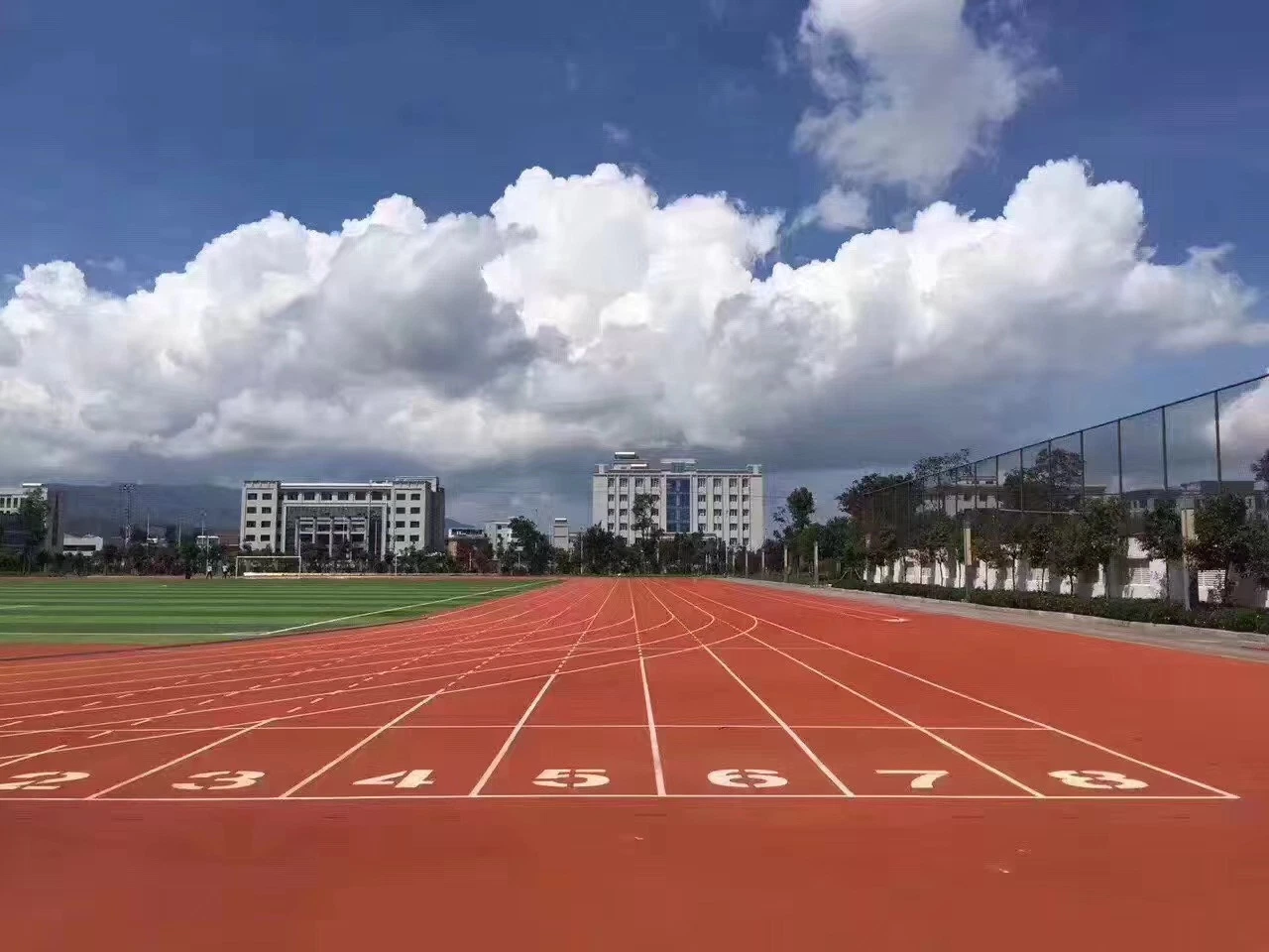 Padrão de novo aprovado Iaaf pista de corrida de borracha com o Melhor Preço e boa aparência