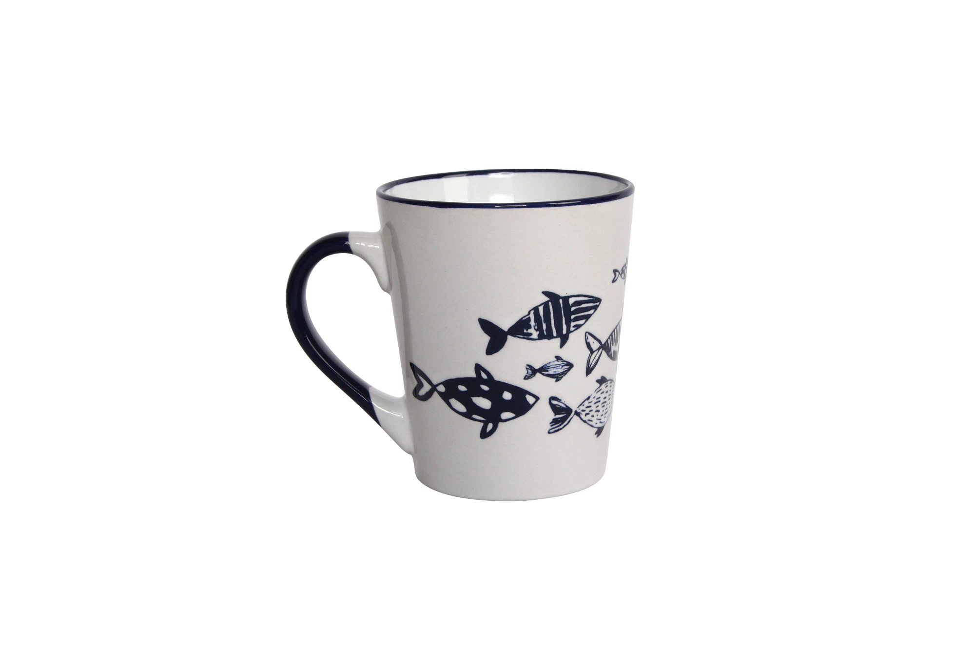 Stoneware Ocean Silk Screen coffee Mugs