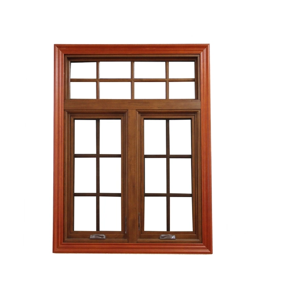 House Modern Aluminum Casement Grill Design 3D Wood Grain Swing Opening Windows