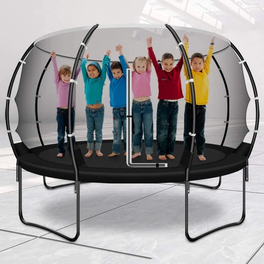 Amusement Park 306 Cm Trampoline Bounce Jumping Bed with Protective Net