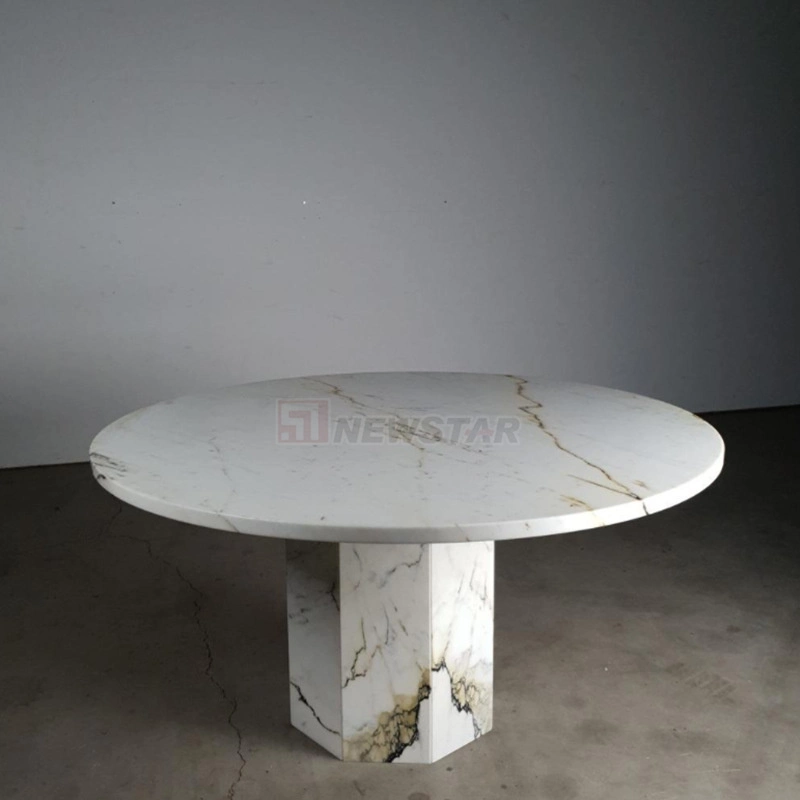 Newstar Modern Furniture Living Room Sofa Round Marble Coffee Table Dining Table