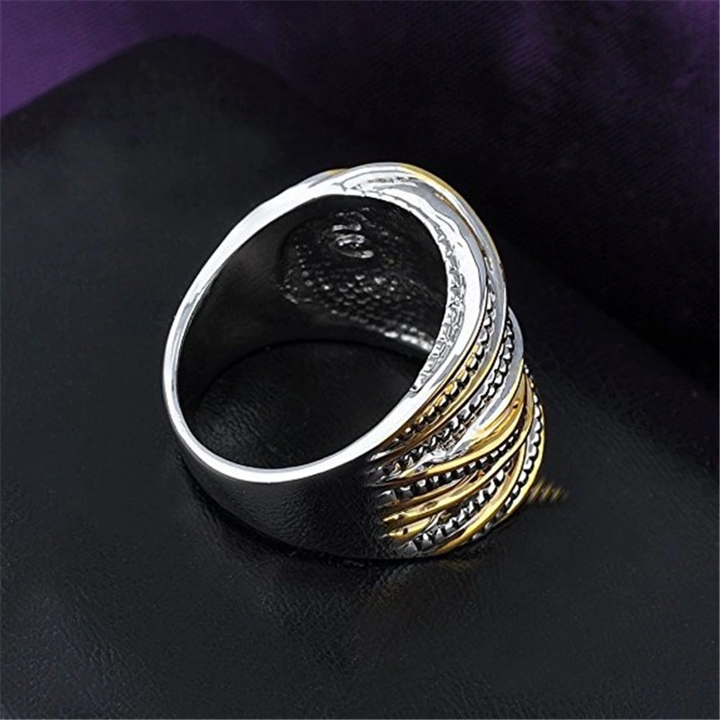 Women Men Gold Silver Rose Gold Plated Wide Index Finger Rings Costume Jewelry