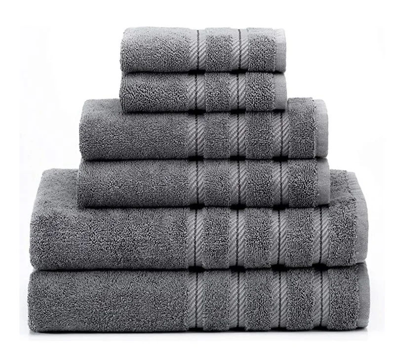 Commerce de gros un super absorbants set de serviettes en coton doux