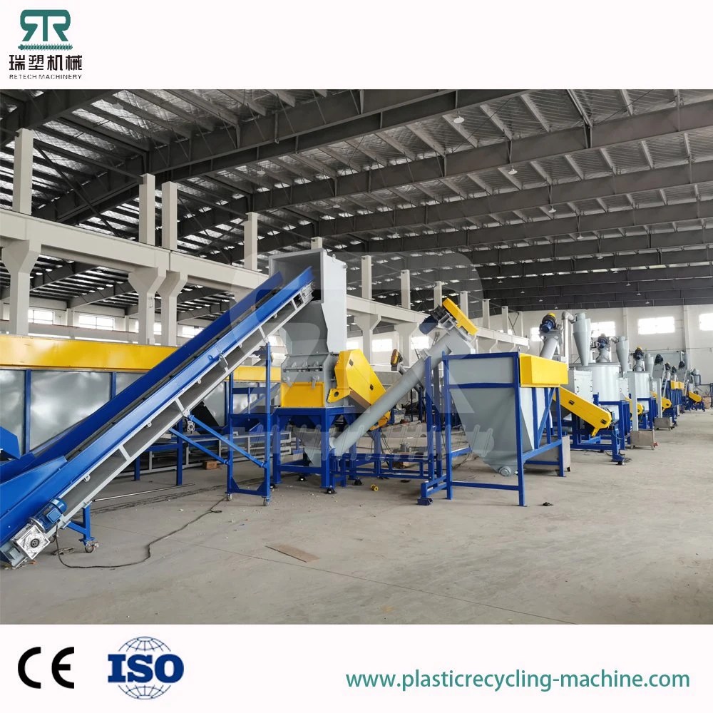 1000kg/Hr Waste Plastic Pet Bottle Recycling Washing Machine Production Line